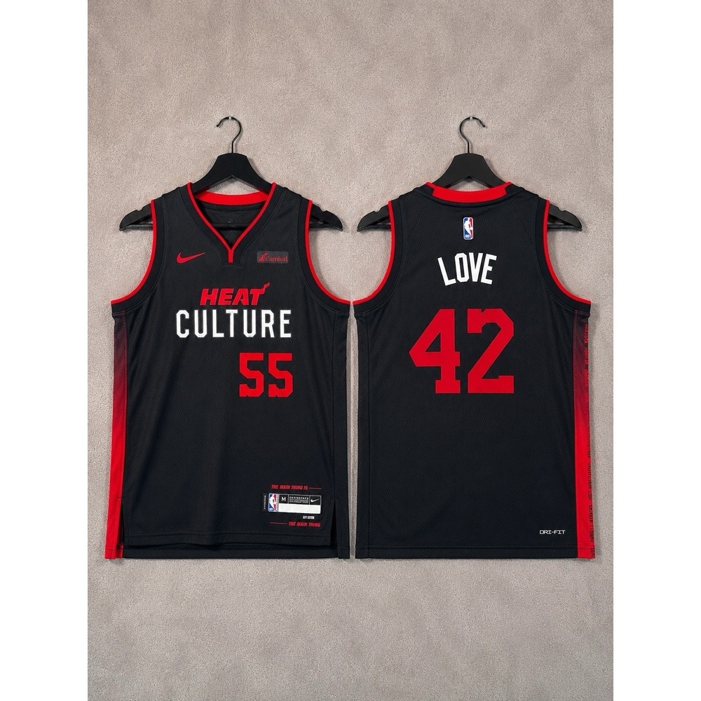 Nike Miami Heat Jersey Boys‎ Size Medium Black Bundle Of 2 NBA Heat Culture